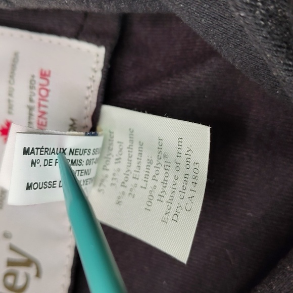 Tilley Uptown Fedora Hat Size 7 1/4 Gray Repellent Tuck Fleece Ear Flap TW107 - Picture 10 of 10